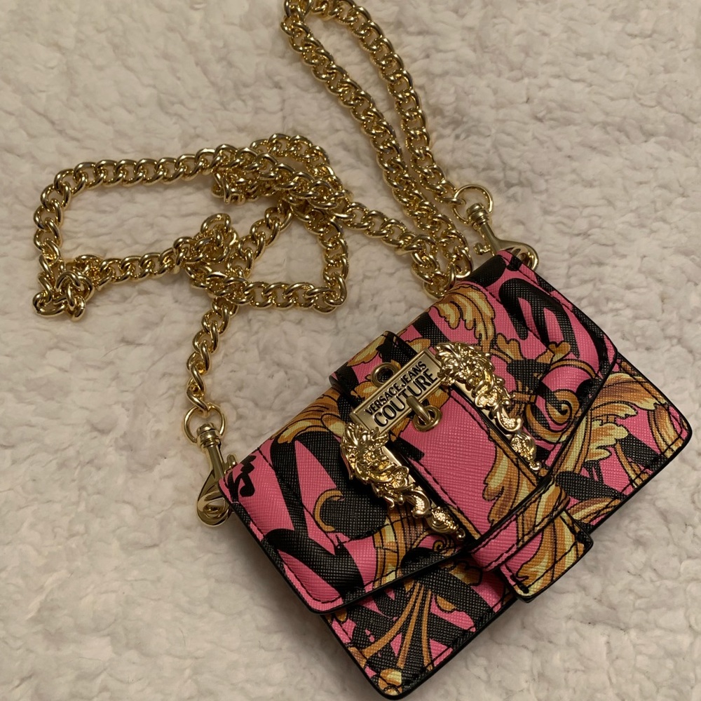 Versace Jeans Couture Pink Mini Couture I Shoulder Bag